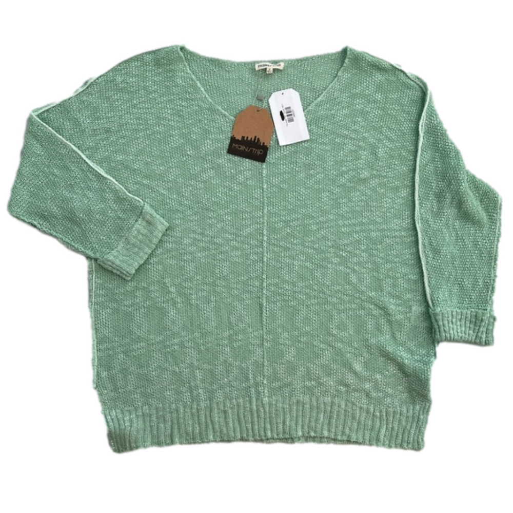 Mainstrip The Halie mint green lightweight sweater, NEW with tags, size S